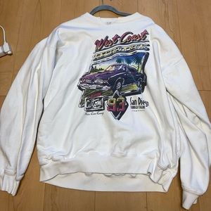 brandy melville white oversized sweatshirt